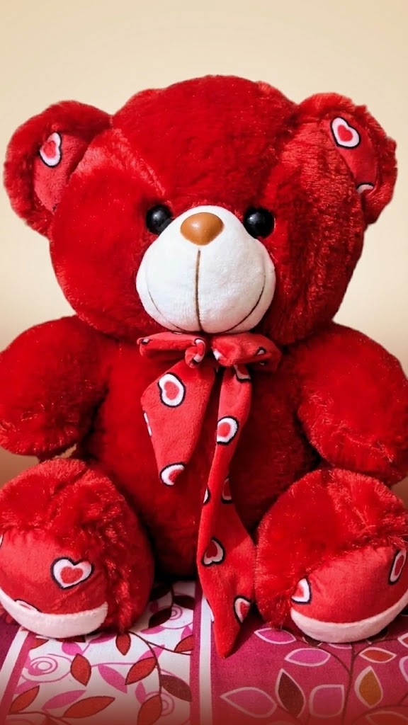 Fluffy Teddy Bear for Girls - Kids Soft Plush Stuff Toys