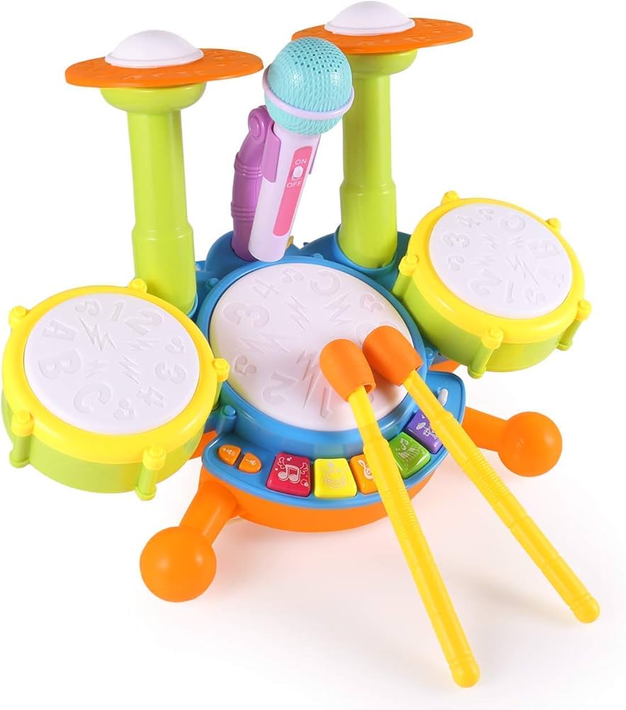 New Arrival Electronics Piano Drums Toys Set Rattle Drum Set Kids Musical Instruments Toys
