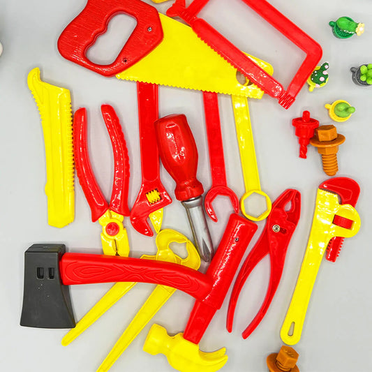 CARPENTER SET Toy 3 Plus Old Kids Plastic Multicolor