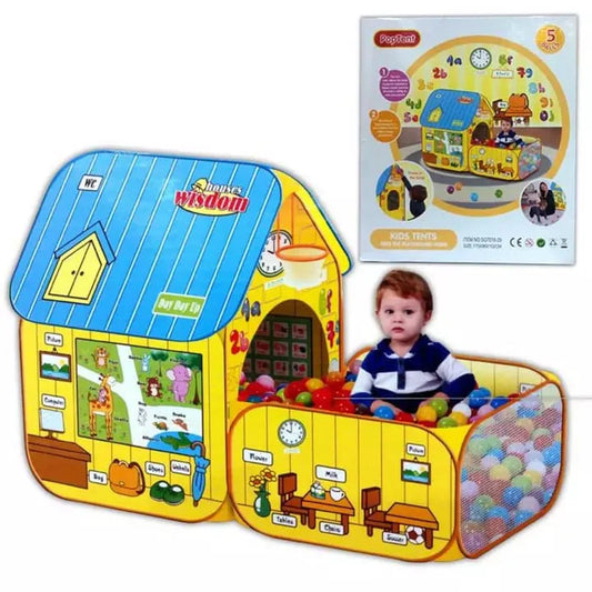 Wisdom House Yellow Baby Pop Up Tent + 50 Soft Plastic Tent Balls
