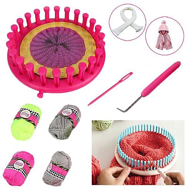 Girls Creator Knitted Scarf Maker Crochet Toy Set for Girls – Multi Color