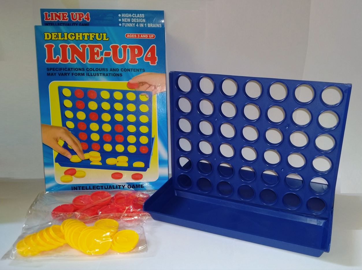 Line Up 4 Connect Board Game - Classic Strategy Fun for Kids and Family