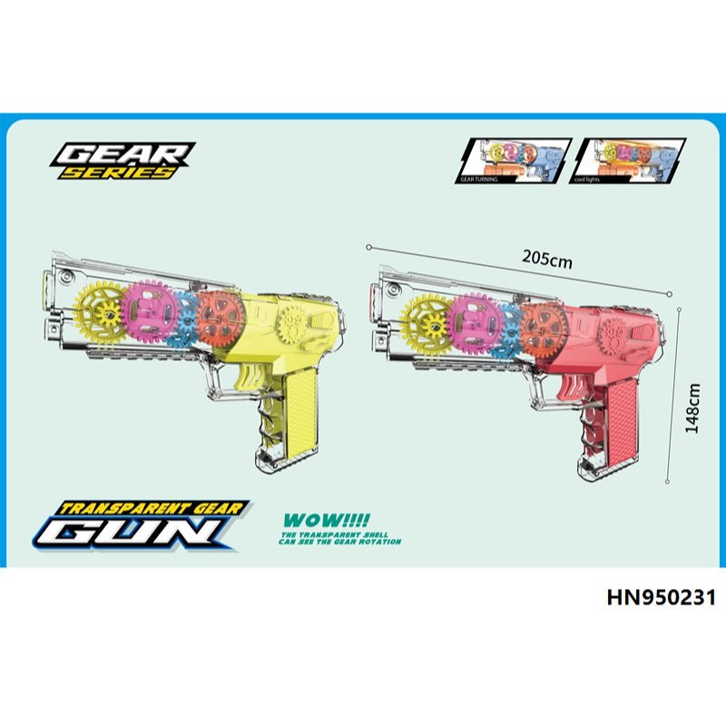 Planet Junior Transparent Musical Gear Toy Gun
