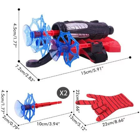 Spiderman Glove Arrow Launch Toy with Suction Cup Darts
