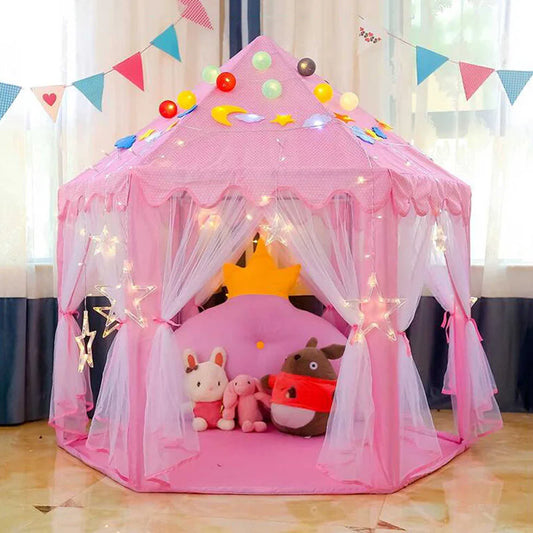 Princess Tent House for Girls with 50 soft balls