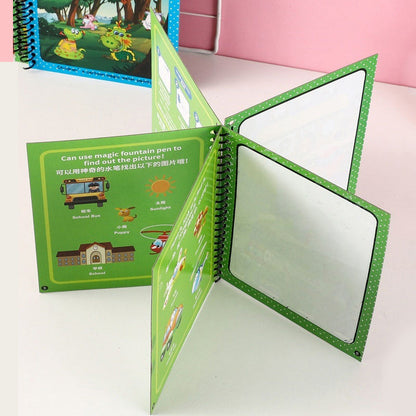 Magic Water Drawing Coloring Book Reusable Mess-Free Kids Art