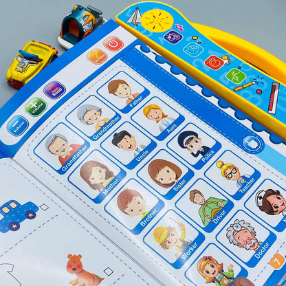 Intelligence Book for Kids | High Quality Self Learning Study Book for Kids | eBook for Pre-school | Kids talking book with sound teaching aid toddlers english learning book best gift for kids &Good quality