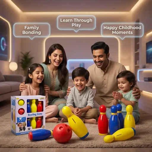 Toyify Baby Bowling 2-in-1 Educational Toy Set
