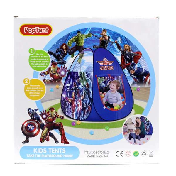 Combo Pack Deal Avengers TENT HOUSE - MULTICOLOUR + SOFT PLASTIC BALLS 50 PCS