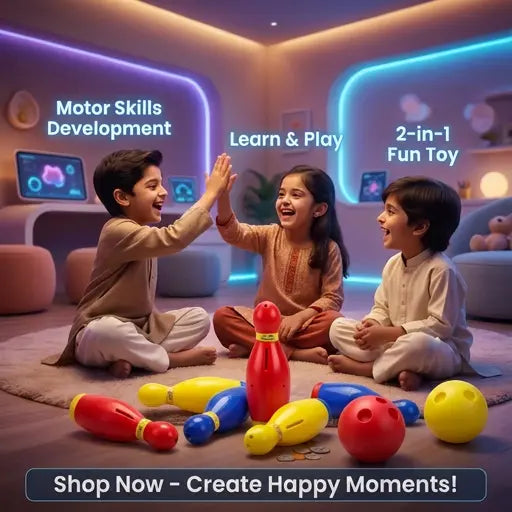 Toyify Baby Bowling 2-in-1 Educational Toy Set