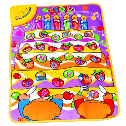 Musical Mat Educational Toy for English Letters & Words, ABC Learning and Sound Book, Interaction Learning Touch Play Game For Kids