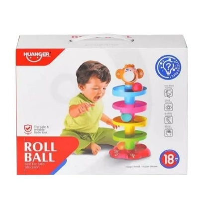 Roll Ball Drop the Ball and It Will roll down Puzzle Fun Game Early Learning and Educational Toy for Kids Birthday Gift Early Development Fun Toy Pre-School Baby and Toddlers