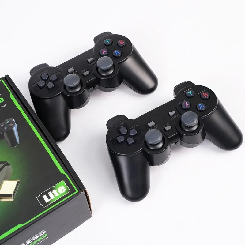 KT 4K Retro Video Game Console Stick 64GB Dual Controllers