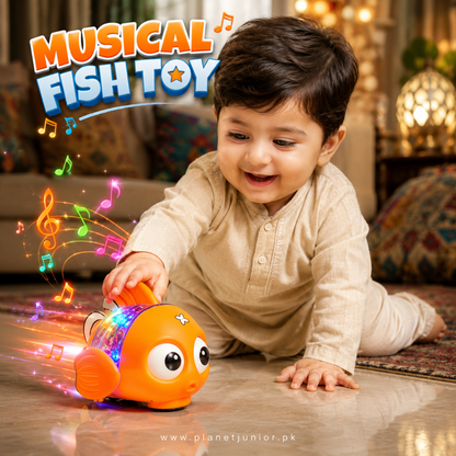Planet Junior Cute Musical Fish Interactive Sound Toy