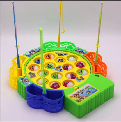 Fishing game with rotating board & music 15 fishes available