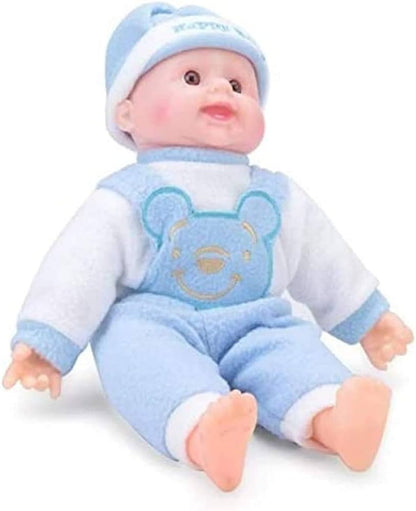 Cute Musical Laughing Baby Doll With Beautiful Woolen Clothes