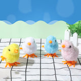 Jumping Chicken Wind up Clockwork Flipping Animal pack of 4