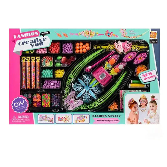 JCT Girls Beading Set with Crown and Mask Jewelry Kit
