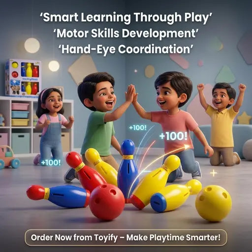 Toyify Baby Bowling 2-in-1 Educational Toy Set