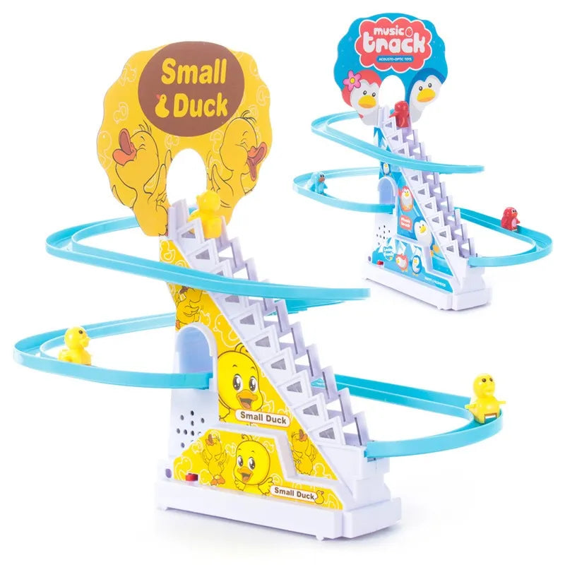Duck Race Track Set With LED Flashing Lights & Music