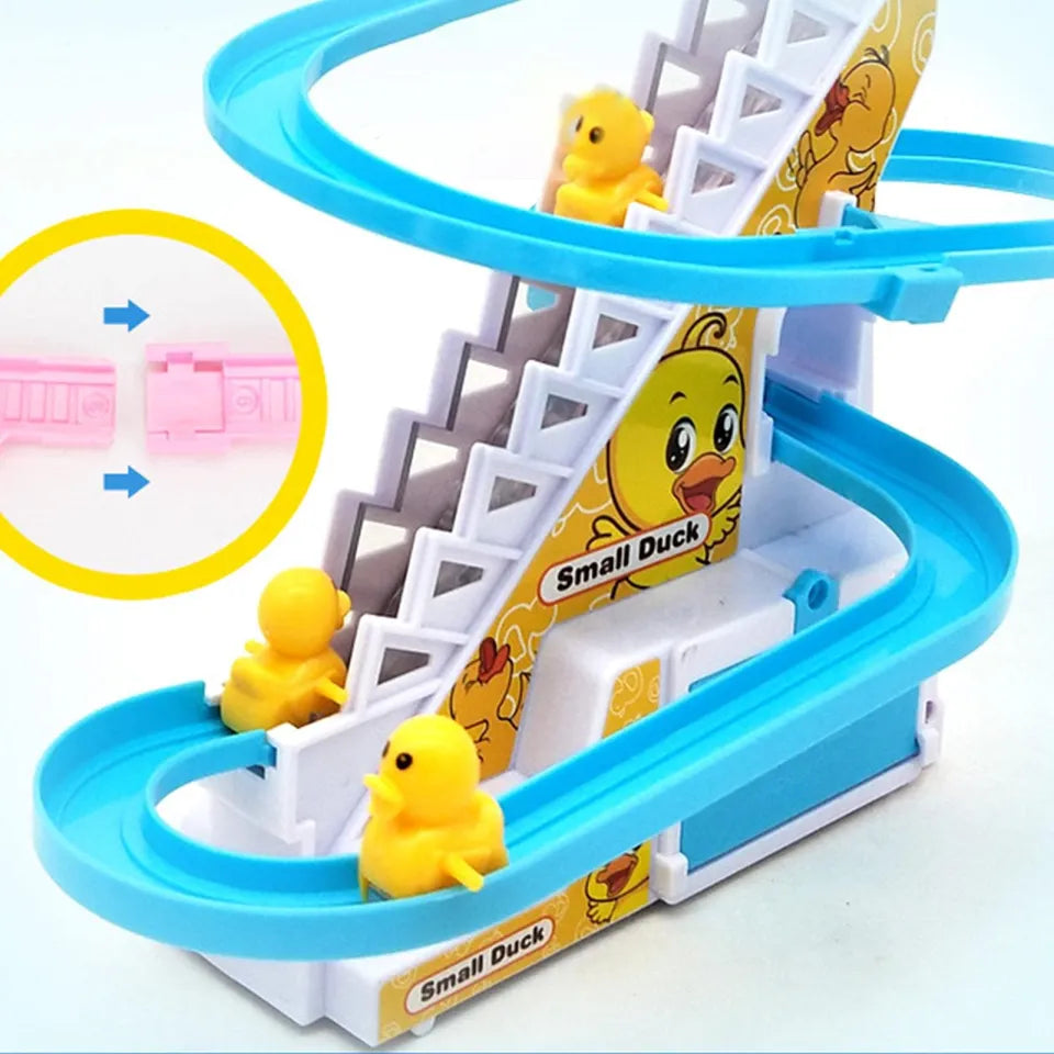 Duck Race Track Set With LED Flashing Lights & Music