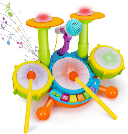 New Arrival Electronics Piano Drums Toys Set Rattle Drum Set Kids Musical Instruments Toys
