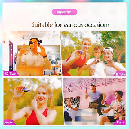 Fidget Spinner Flying Toys, Mini Fly UFO Hand Controlled Boomerang Drone, 3+