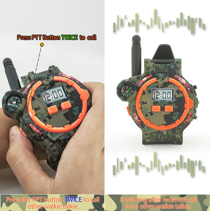 Rechargeable Walkie Talkie Watches for Kids Two-Way Radio