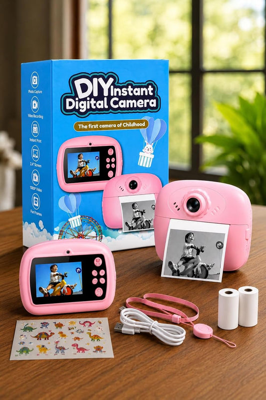 Generic Kids Instant Print Camera 2.4-inch Screen 1080p HD