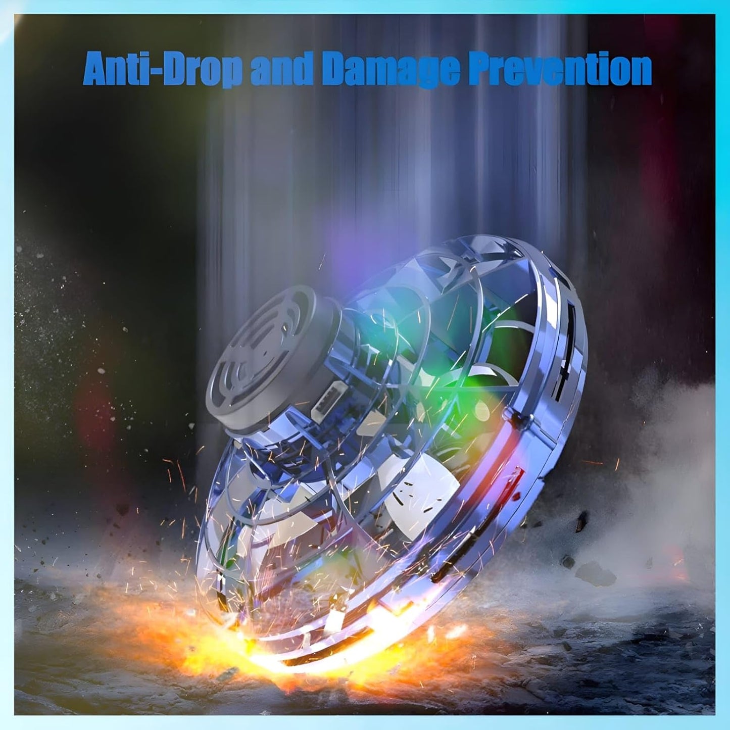 Fidget Spinner Flying Toys, Mini Fly UFO Hand Controlled Boomerang Drone, 3+