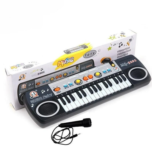 Music Fairy 31 Keys Electronic Keyboard with Mike (Multicolor) For Kids