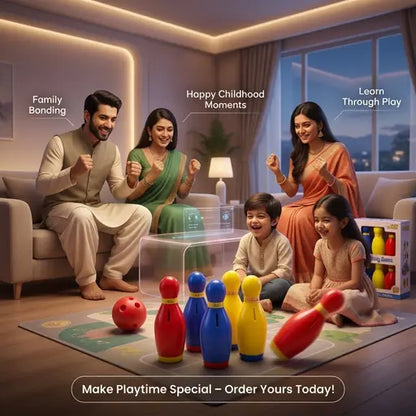 Toyify Baby Bowling 2-in-1 Educational Toy Set