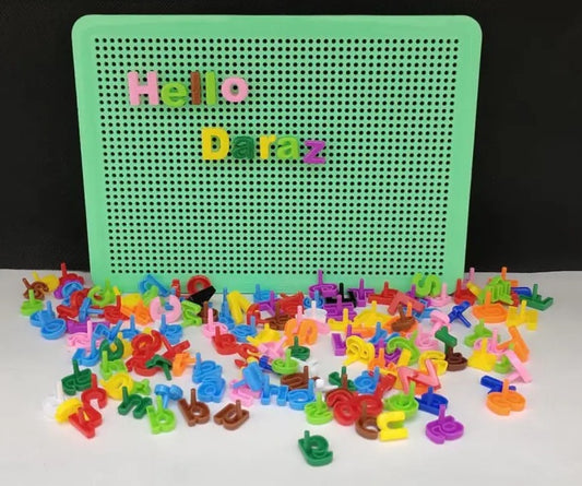 Educational Peg Board For Learning English Aplhabets Pin Board Kids