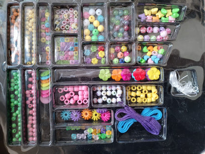 DIY Loom Bands Kit All Accessories Hooks Beads Blocks Chain for Kids Beads Set