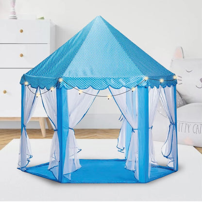 Princess Tent House for Girls with 50 soft balls blue