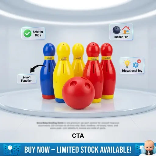 Toyify Baby Bowling 2-in-1 Educational Toy Set