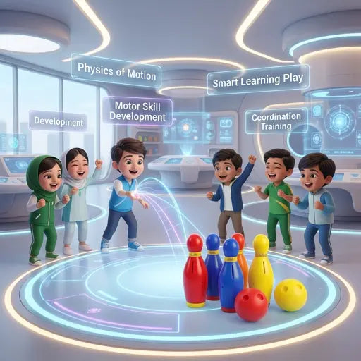 Toyify Baby Bowling 2-in-1 Educational Toy Set