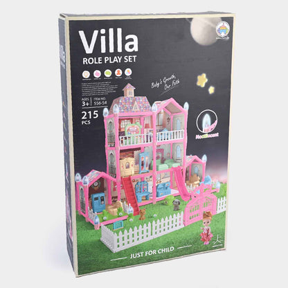 Doll House Role Play Set 191 Pieces Plastic Kids