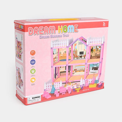 Dream Villa DIY Doll House Construction Set 145 Pieces