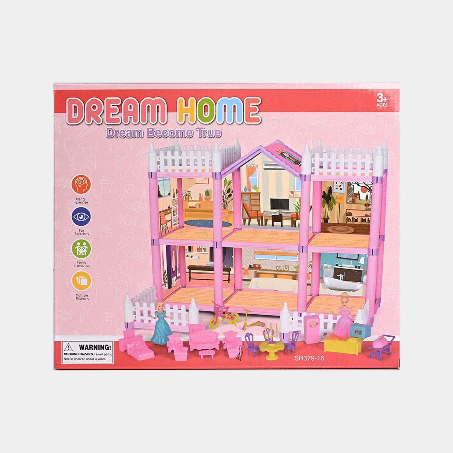 Dream Villa DIY Doll House Construction Set 145 Pieces