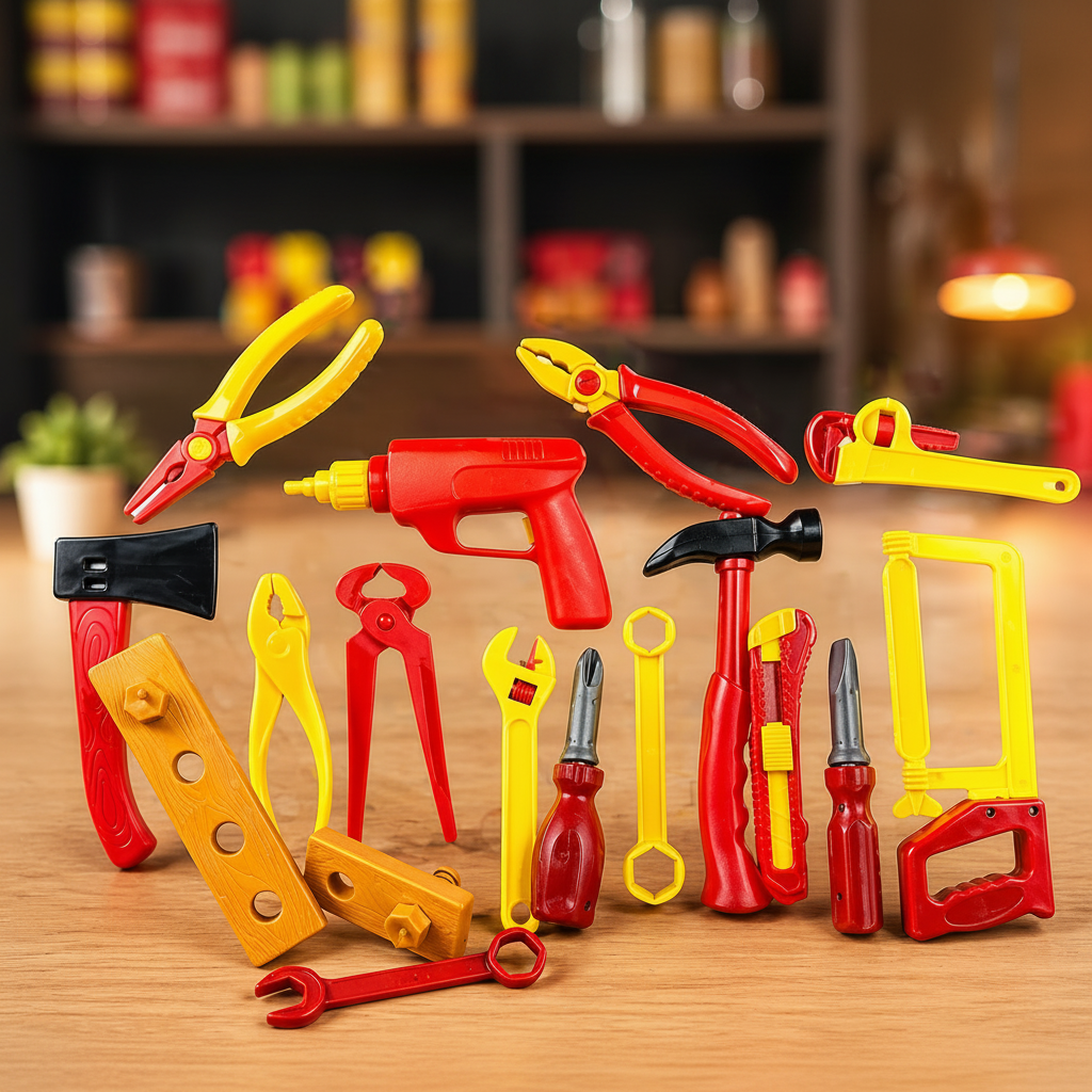 Toynix Construction Tool Set for Kids Pretend Play DIY Kit