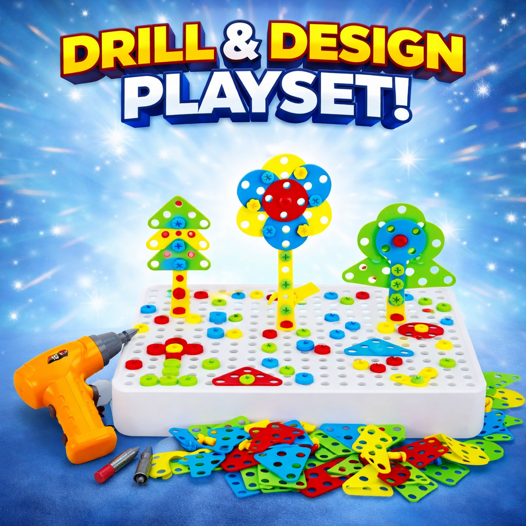 Toynix Creative Drilling Toy Set 144 Pcs Educational Playset
