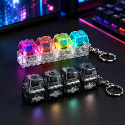 Keyboard Fidget Stress Relief Keychain for Kids & Adults