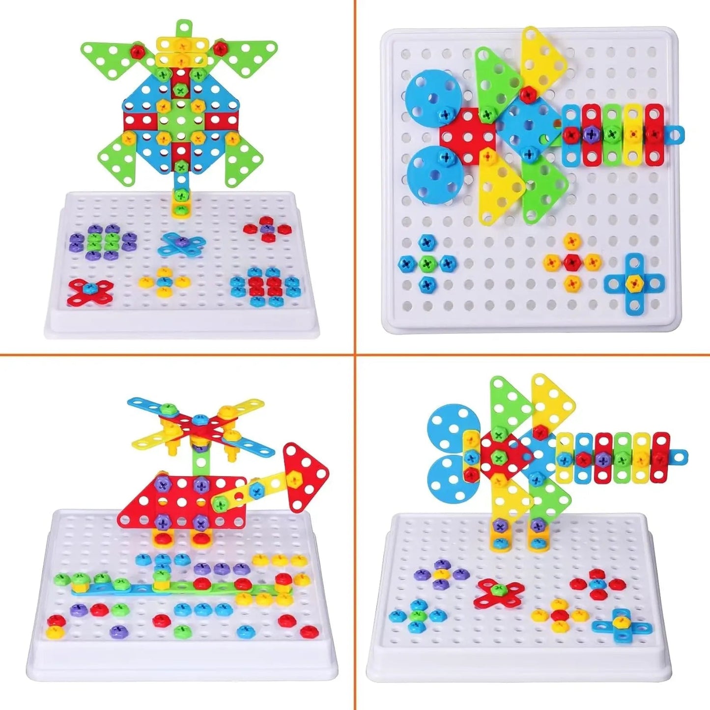 Toynix Creative Drilling Toy Set 144 Pcs Educational Playset