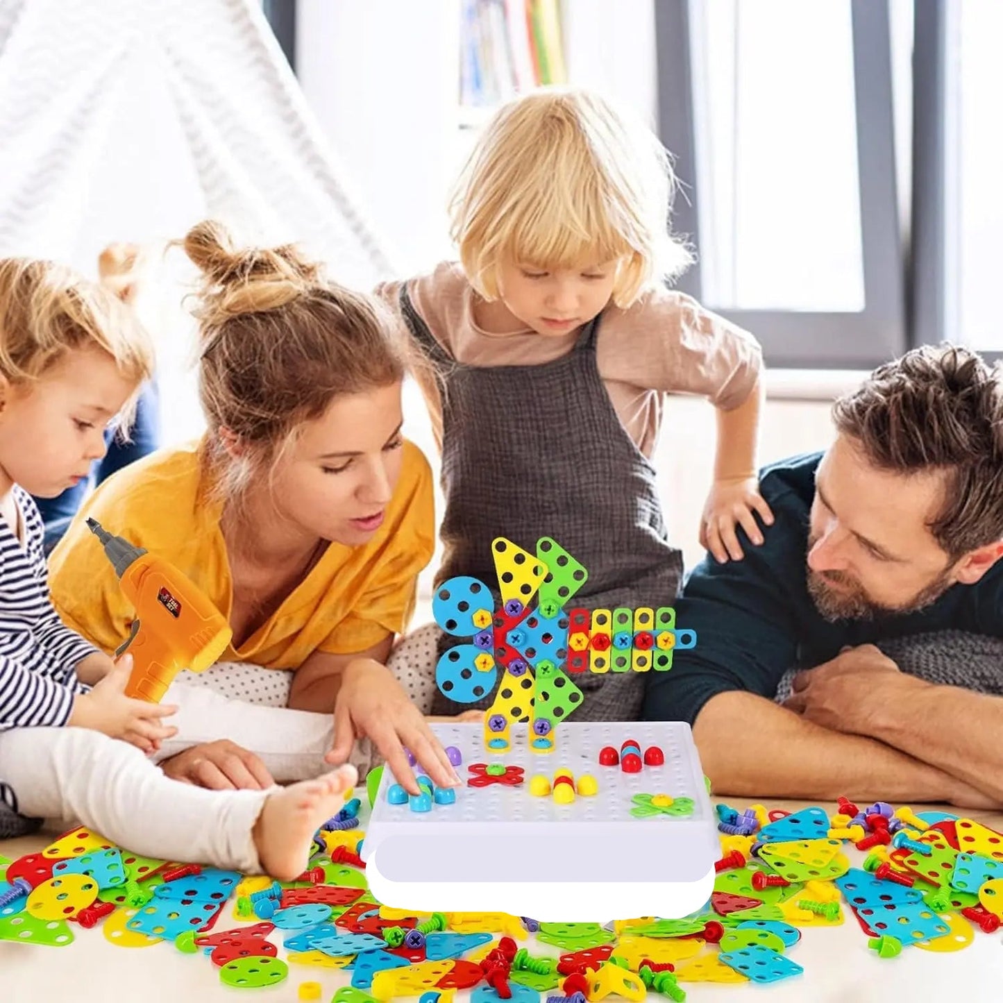 Toynix Creative Drilling Toy Set 144 Pcs Educational Playset