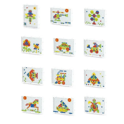 Toynix Creative Drilling Toy Set 144 Pcs Educational Playset
