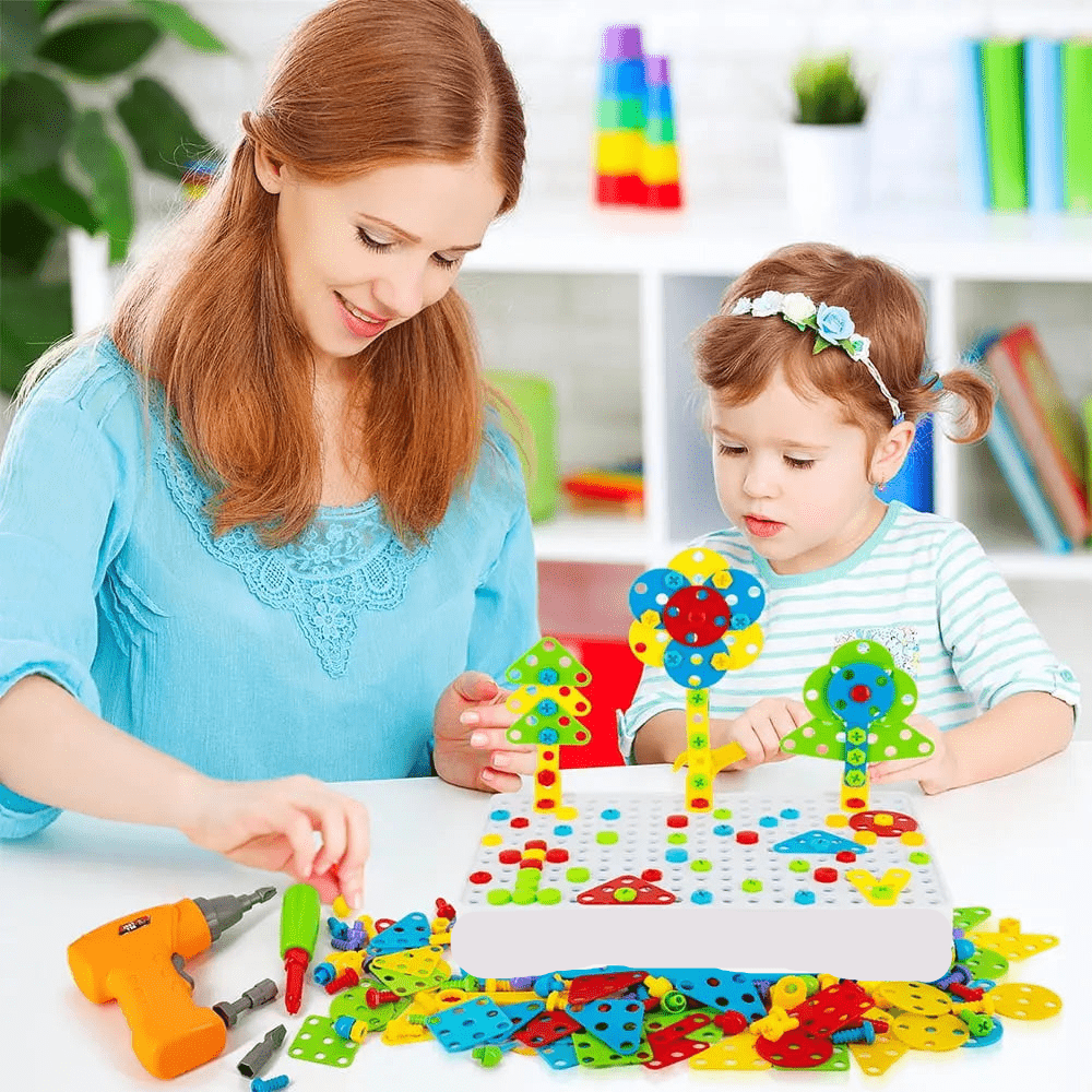 Toynix Creative Drilling Toy Set 144 Pcs Educational Playset