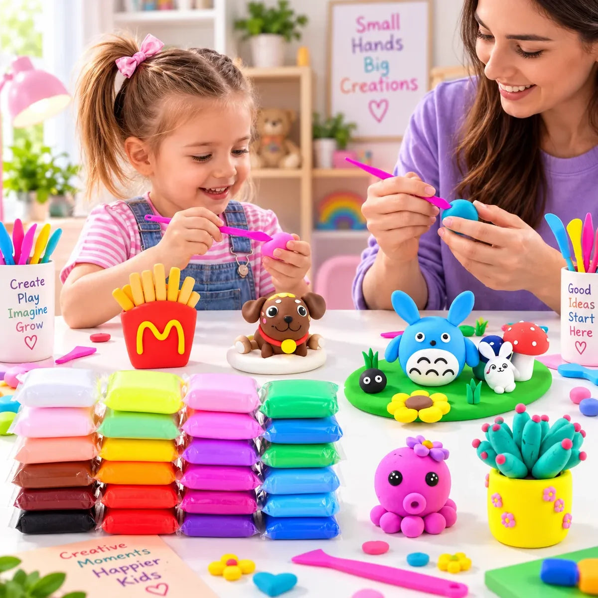 Play Dough Fomic Pack Of 12 / Polymer Clay