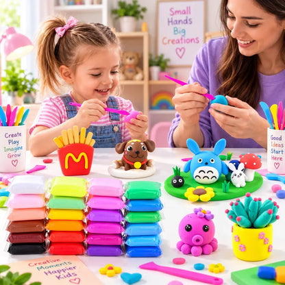 Play Dough Fomic Pack Of 12 / Polymer Clay