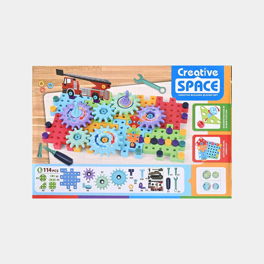 DIY Blocks and Puzzle Set for Kids 114 pcs